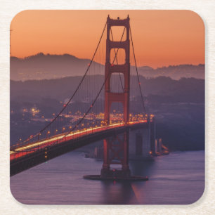 GoldenGateBridge20150502 Underlägg Papper Kvadrat