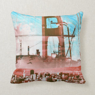 GoldengateBridge San Francisco Iconic panel av liv Kudde