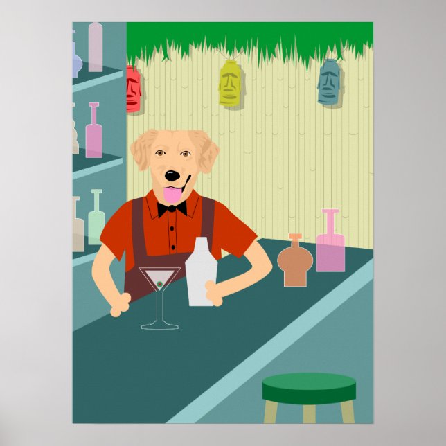 goldenredderbartender-affisch poster (Framsidan)