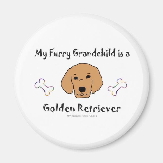 GoldenRetriever Magnet (Framsidan)