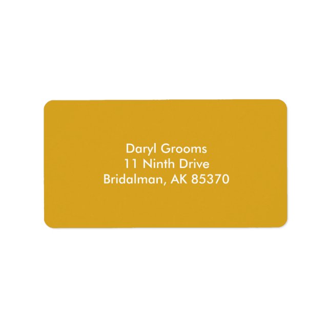 Goldenrod Adressetikett (Framsidan)