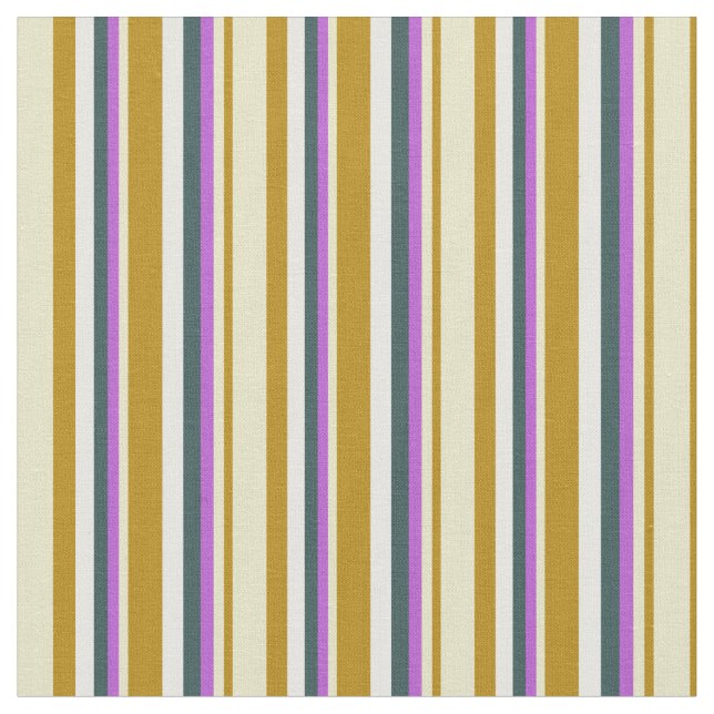 Goldenrod, Blek Goldenrod, orkidé, Grått & White Tyg (Närbild)