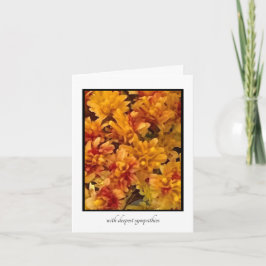 Goldenrod Close-up with tiint of Red Sympathy Card Kort