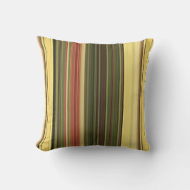 Goldenrod Fält Gult och Grönt Rand Kudde