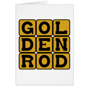 Goldenrod, Färg Hälsningskort