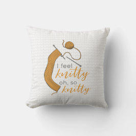 Goldenrod Gult jag känner Knitty, Oh Knitty Kudde