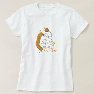 Goldenrod Gult jag känner Knitty, Oh Knitty T Shirt