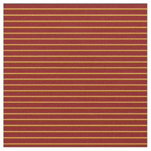Goldenrod & Maroon Lintet/Stripe Mönster Tyg