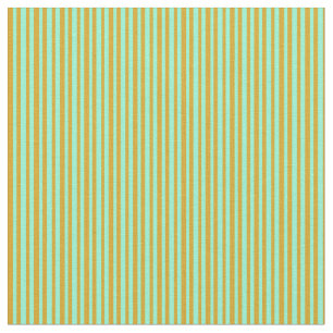 Goldenrod och Aquamarine Färgad stripe Mönster Tyg