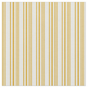 Goldenrod och vit Färgad stripe/lind Mönster Tyg