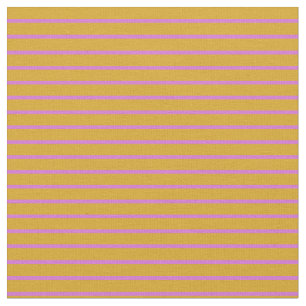 Goldenrod & Orchid Lining Mönster Tyg