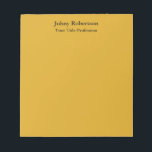 Goldenrod - platt, elegant, modern anteckningsblock<br><div class="desc">Enkel,  modern och minimalistisk design för företag. Den här mallen kan anpassas för att uppfylla alla professioneller.</div>