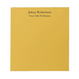 Goldenrod - platt, elegant, modern anteckningsblock