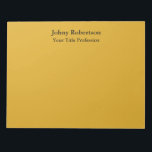 Goldenrod - platt, elegant, modern anteckningsblock<br><div class="desc">Enkel,  modern och minimalistisk design för företag. Den här mallen kan anpassas för att uppfylla alla professioneller.</div>