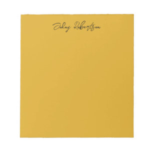 Goldenrod - platt, elegant, modern anteckningsblock
