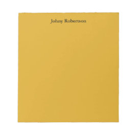 Goldenrod - platt, elegant, modern anteckningsblock