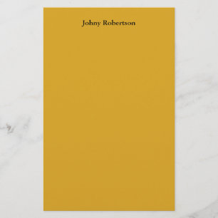 Goldenrod - platt, elegant, modern brevpapper