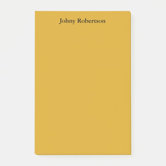 Goldenrod - platt, elegant, modern post-it block (Framsida)