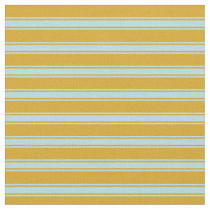 Goldenrod & Powder Blue Färgad Mönster Tyg