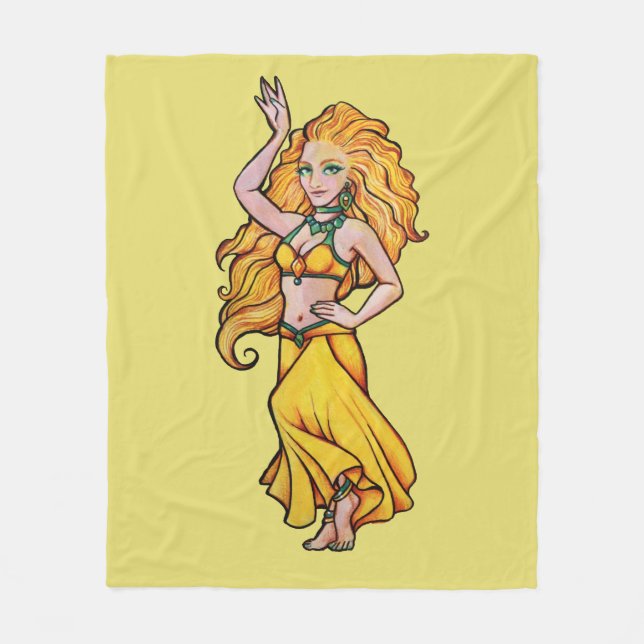 Goldens Belly Dancer                               Fleecefilt (Framsidan)
