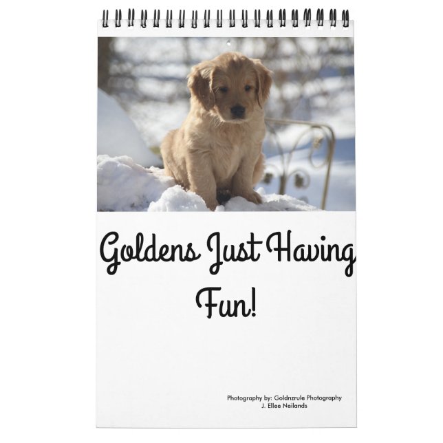 Goldens som har precis roligt kalender (Omslag)