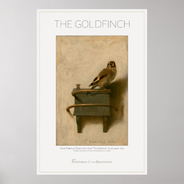 Goldfinch 24x36 Large Art Poster (Framsidan)