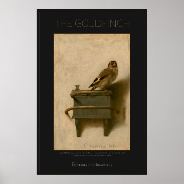 Goldfinch 24x36 Large Art Poster (Framsidan)