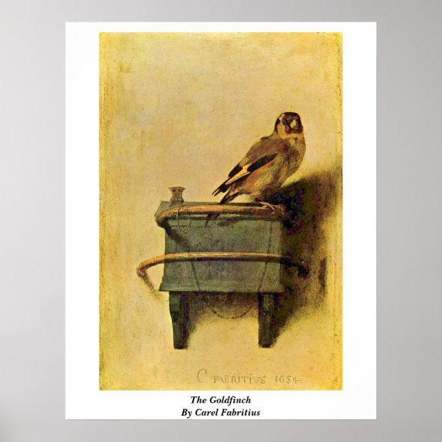 Goldfinch. av Carel Fabritius Poster (Framsidan)