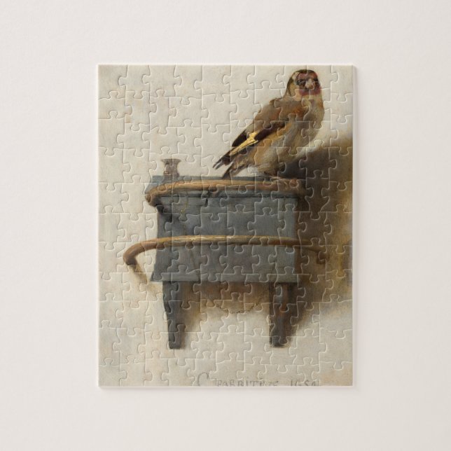 Goldfinch av Carel Fabritius Pussel (Vertikal)