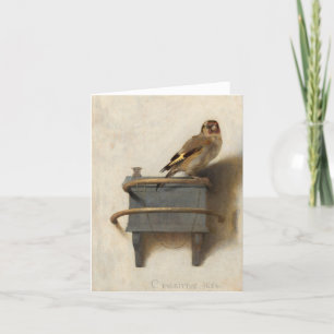 Goldfinch av Carel Fabritius Tack Kort