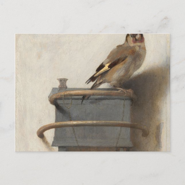 Goldfinch av Carel Fabritius Vykort (Framsida)