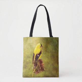 Goldfinch Designer All-Over-Print Handbag Tygkasse