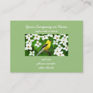 Goldfinch-färgning - Cute Original Hund Art Visitkort