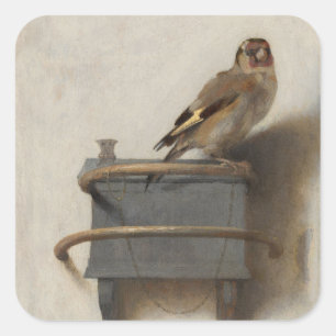 Goldfinch Fyrkantigt Klistermärke