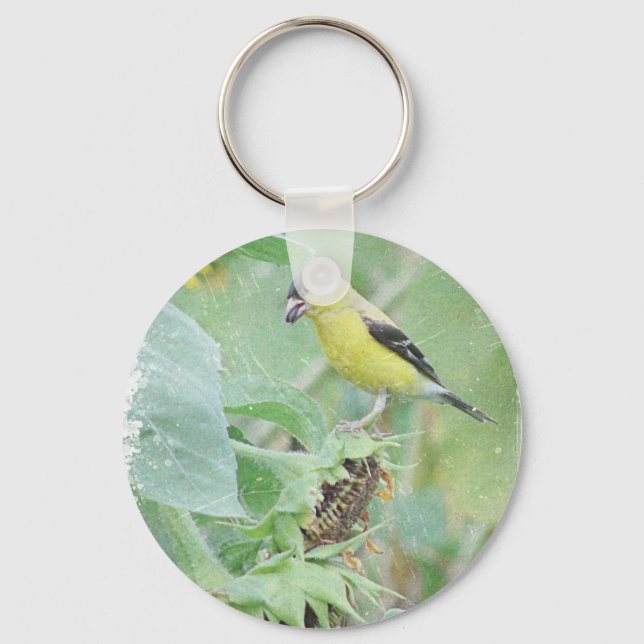 Goldfinch Grunge Nyckelring (Framsida)