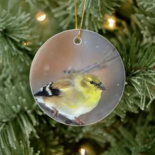 Goldfinch Julgransprydnad Keramik