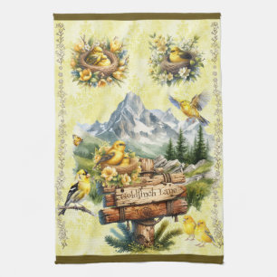 Goldfinch Lane Gult Loden Guld Finch Kökshandduk