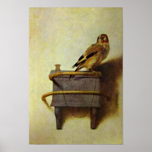 Goldfinch-målning Poster