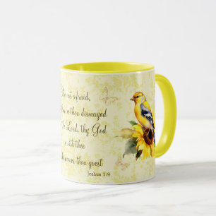 Goldfinch Mugg bibelverse ska inte vara tillräckli