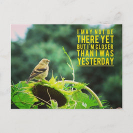 Goldfinch närmare än jag var i går vykort