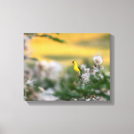 Goldfinch- och istelhöst canvastryck