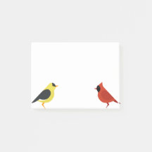 Goldfinch och kardinal