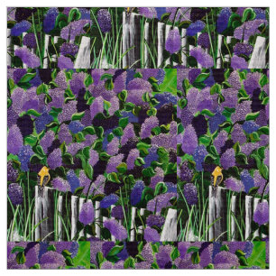 Goldfinch och Lilacs Fabric Tyg