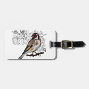 Goldfinch och ro bagagebricka