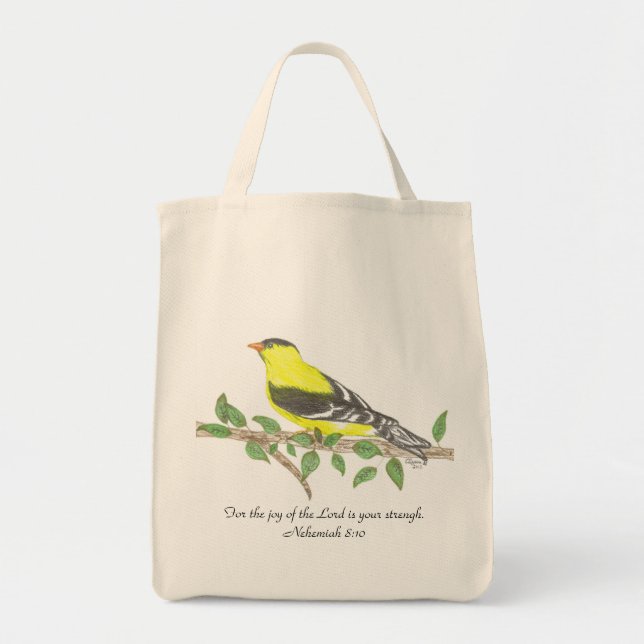 Goldfinch Organic-Matkasse Tygkasse (Framsidan)