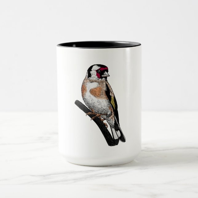 Goldfinch teckning mugg (Center)