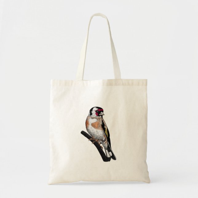 Goldfinch teckning tygkasse (Framsidan)