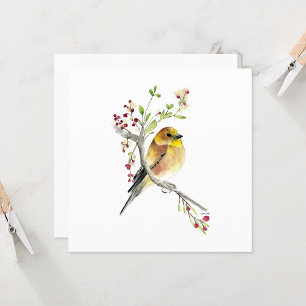 Goldfinch - vackra vattenfärgskort
