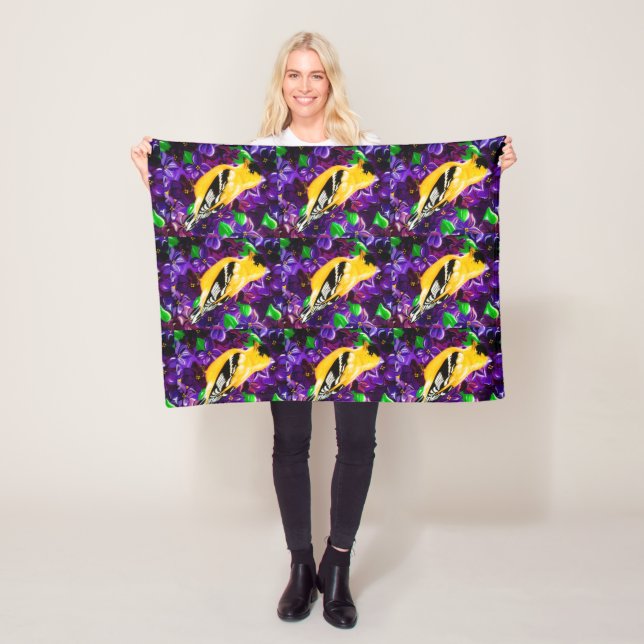 Goldfinches Flock Together Fleece Blanket (På plats)