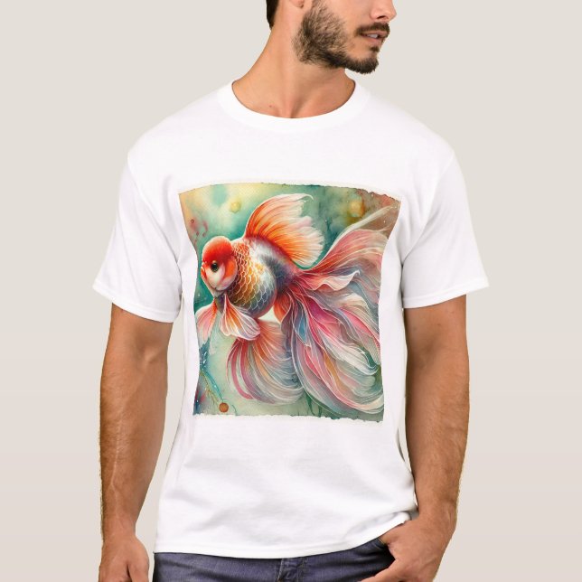 Goldfish 111024AREF114 - Watercolor T Shirt (Framsida)